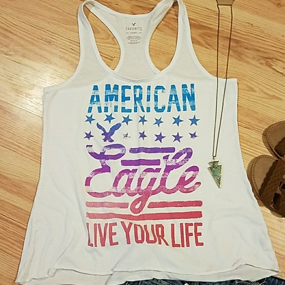 American Eagle Racer Back Tank Top - Picture 2 of 4